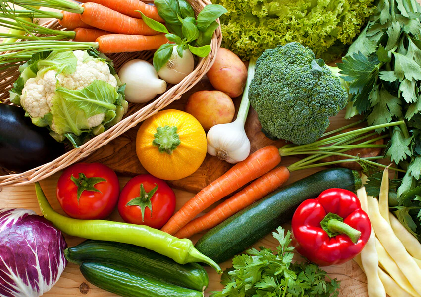 Fresh fruits and vegetables - farm fresh produce